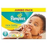 Pampers New Baby Size 3 Midi 4-7kg (74 per pack) パンパース赤ちゃんサイズ3のmidi 4～7キロ（パックあたり74 ）