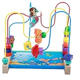 木製教育玩具 - ビーズ迷路おもちゃ男の子と女の子誕生日プレゼント - ビーズ迷路おもちゃ