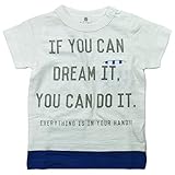 《H28年夏物》JEANS-b(ジーンズベー) 製品洗い加工済み スラブ天竺半袖dream半袖Tシャツ 130cm/OW NO.B-360139