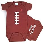 North Carolina State将来Tailgater Baby Onesieサッカー ブラウン