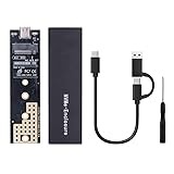 SATA/NVMe M.2 SSD → USB3.1 Type-C/A 変換 アダプタ ケース 外付けケース 10Gbps 高速データ転送 2230/2242/2260/2280 SSD対応 SATAとNVMe M.2 SSD 両対応 PCI-E AHCI M.2 SSD非対応 (TYPE-C)