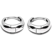 Amazon | ALOHAMONI (アロハモニ) シルバー925 フープピアス