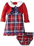 Nannette Baby Girls " Two Piece Plaidドレスセット カラー: レッド