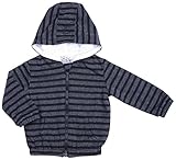 Kapital K Baby Boys ' Stripe French Terry Hoodie カラー: グレイ