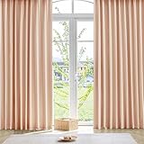 AZRA カーテン 完全遮光 遮光率100％ リネン 生地 1級 2枚組 幅100cm丈220cm 遮熱 防音 断熱 省エネ 保温 無地 UV 厚手 寝室 洗える