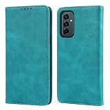 【Hamany】 galaxy m23 5g ケース Samsung Galaxy M23 5G / F-23 ケース 手帳型 収納 galaxy m23 ケース 耐衝撃 耐久性 耐摩擦 マグネット式 レザー カバー -ファッションスカイブルー