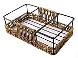 Rectangular Twig & Wire Salt and Pepper Spice Stand Basket by Red Co.