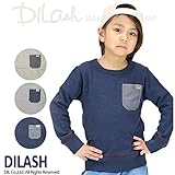 (ディラッシュ) DILASH長袖ポケットＴシャツ/春 ロンＴ 80 ネイビー