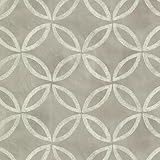 Warner HZN43126 Cloverleaf Geometric Wallpaper, Charcoal [並行輸入品]