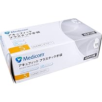 メディコムジャパン　使い捨て手袋 アキュフィット Mサイズ 150枚　10箱 51qJ0RtcQqL._AC_UL210_SR210,