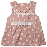 《秋冬物》(日本製) Pample Mousse(パンプルムース) ランダム接結水玉柄うさぎ刺繍水玉チュニック 80cm /PK NO.DP-63102