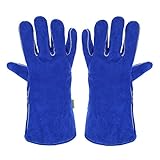 溶接手袋　電気溶接作業用の手袋　革製　 ガーデンニング、溶接、BBQなどに大活躍　 耐熱性・耐久性に優れ　SIKIWIND (XL)