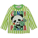 GARACH(ギャラッチ) 天竺10mmピッチストライプ長袖Tシャツ 80cm /グリーン NO.AH-511404