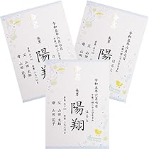 Amazon | 命名書 男の子用 3枚セット 命名紙 名入れ オーダー