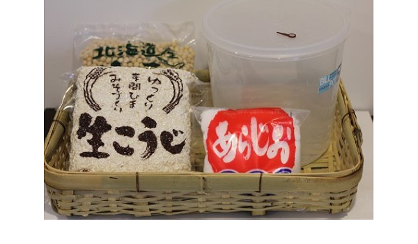 Amazon 容器付き手作り米味噌キット 約5キロ出来上がり 鈴木こうじ店 味噌 通販