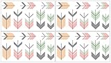 Baby and Kids Wall Decal Stickers for Coral Mint and Grey Woodsy Collection - Set of 4 Sheets [並行輸入品