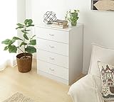 木製 チェスト リビングチェスト ホワイト 幅58.5×奥行38.5×高さ80.5cm 96839