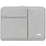 Lacdo 360° 保護ラップトップスリーブケース 対応機種 13インチ 新しい MacBook Air M4 A3240 2025, M3 A3113, M2 A2681, M1 A2337｜13インチ MacBook Pro M2/M1 A2338 A2251｜13インチ iPad Air M3 / iPad Pro M4 コンピュータバッグ、グレー