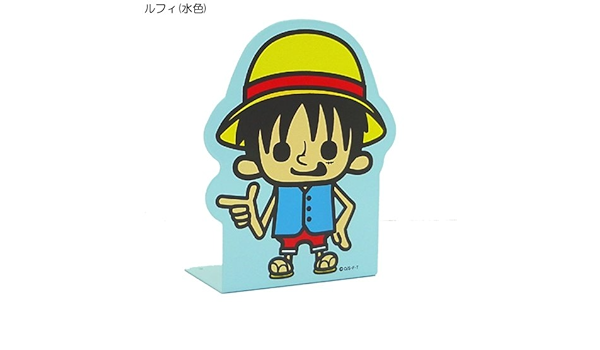Amazon ワンピース ブックエンド ルフィ 水色 パンソンワークス アニメ 萌えグッズ 通販