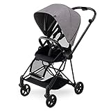 【正規代理店取扱商品】サイベックス CYBEX 両対面ベビーカー MIOS ミオス (生後1ヶ月~4歳頃まで) キャノピー&ヘッドクッションセット【マンハッタングレー・プラス】×ブラックフレーム