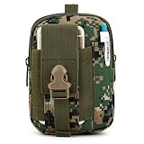 (ユ-タイムズ)U-TIMES ナイロン製 男性用 Molle モール対応 撥水加工 タクティカル ツールポーチ ウェストEDCポーチ 小物収納 ガジェットバッグ エコポーチ ヒップパック(ジャングル