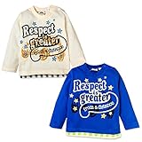 (ブルー/95cm)ベビー服 男の子 Tシャツ 長袖 Whole ホール 車プリント 裾部分切替 男児 ベビー