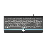高齢者キーボード 104キーQWERTYレイアウトロービジョンキーボー ド ラージフォントプリントUSB有線キーボード 高齢者向け標準フルサイズコンピュータキーボ ード 1.5Mケーブル (Black)