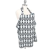 日本正規品 Bebe au lait　ベベオレ　HooterHiders　イラスト説明書付き　ポケット付き　授乳カバー　アズール