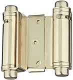 Stanleyハードウェアcd160 3 " Double Actingヒンジin Bright真鍮 4 Pack S463-040-4pk
