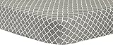 Trend Lab Gray Diamond Crib Sheet by Trend Lab