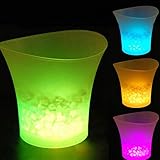 Zehui LEDアイスバケット7-colorシャンパンワインビール飲むアイスクーラーレストランバーナイトクラブKTVパブパーティー5l Glowing