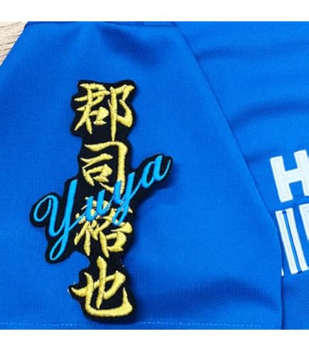 Amazon.co.jp: ファイターズ 刺繍ワッペン 郡司 裕也 ネーム 白
