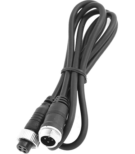 Hxchen 10FT 4-Pin Aviation Video Extension Cable - Waterproof Shockproof For CCTV Rearview Camera