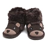 (エミュー)EMU BEAR WALKER ベアウォーカー 幼児用 ベビー用 熊モチーフムートンブーツ(チョコレート・ブラウン) B11197／CHOCOLATE (6-12(6ヶ月～1歳))