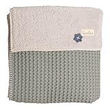 Koeka Oslo 1015/44-020730/600 Cot Blanket Sapphire / Silver-Grey by Koeka