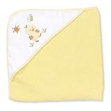 Spasilk 100% Cotton Hooded Terry Bath Towel, Yellow Duck by Spasilk