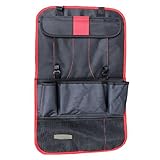 Solesyi 後部座席用収納袋　車内収納バッグ　多機能の車内収納ポケット　全3色 (レッド)