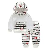 Cutelove　コート+ロングパンツ2点セット　帽子付き　花柄　マッチングしやすい　トップス　長袖　綿　女の子　ベビー　ガールズ　赤ちゃん　幼児　ベビー服　秋　可愛い　ファッション　素敵　カジュアル