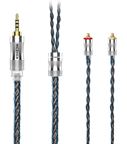 Amazon | NICEHCK LitzPS 4n 純銀 イヤホンケーブル MMCX 2.5mm