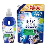 【まとめ買い】レノア 超消臭1WEEK 柔軟剤 SPORTS フレッシュシトラス 本体 530mL＋詰め替え 840mL