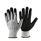 ノーブランド品 防刃手袋 滑り止め 耐切創レベル５ 軍手 作業手袋 防刃グローブ 耐切創手袋 切れない (M １双)