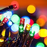 Lychee Solar Christmas String Solar Fairy String Lights for Outdoor Room Garden Home Christmas Party