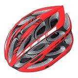 [ファイン・ショップ]自転車ヘルメット　24穴通気　大人用　子供用　防水バッグ付き　アジャスター　頭囲サイズ調整可　スポーツ　5色　蒸れ防止　安全　保護　レッド