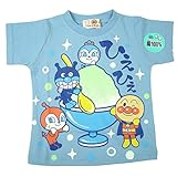 アンパンマン 天竺 ひえひえ かき氷 半袖Ｔシャツ ブルー◇80cm