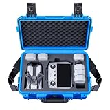 Lykus Titan MM510 防水ケース(ブルー) DJI Mini 5 Pro と RC2/RC-N3 送信機に適用、ショルダーストラップ付き、最大でバッテリー7個とRC ランヤードを収納可能【ケースのみ】