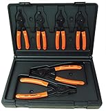 Lang Tools (3497) 6-Piece Fixed Tip Combination Internal/External Snap Ring Pliers Set [並行輸入品]