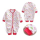 (サクタネ)SAKUTANE 総柄長袖カバーオール カバーオール 長袖 前開き ハート柄ドット柄 いぬ柄 コアラ柄 肌触り良い 赤ちゃん 幼児 離乳食 育児 柄 綿の生地 男の子 女の子 ユニセックス