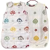 KF Baby Muslin Sleep Sack Bag Wearable Blanket, Set of 2 [Medium] by KF baby