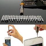 25 in1精密トルクススクリュードライバー携帯電話修復ツールセットfor iPhoneノートパソコン
