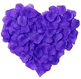 hkbayi 10bag 1000pcs人工花シルクローズ花びらFavorsシミュレーションウェディングパーティー装飾用花びら S ブルー 10BIN